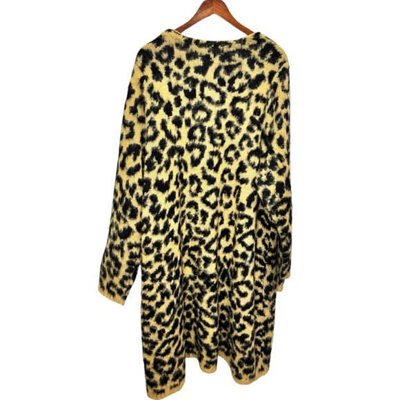 Torrid Leopard Brushed Duster Cardigan Size 4x Animal Print - Picture 5 of 15